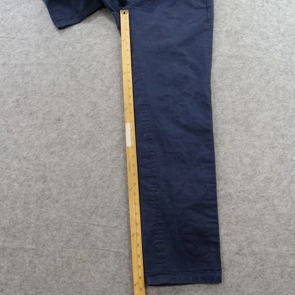 APC Pants Mens 32 Blue Flat Front Chinos Slim Straight Mid Rise Zip Fly